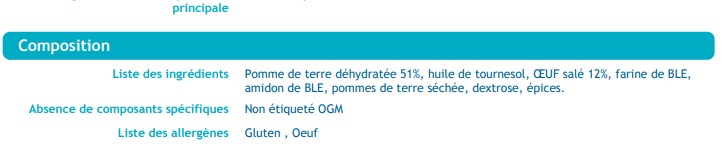 Pomme dauphine au kg